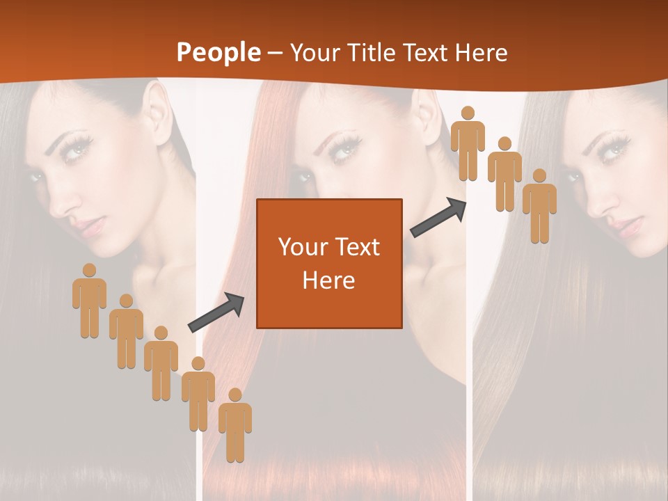 A Beautiful Woman With Long Hair Powerpoint Presentation PowerPoint Template
