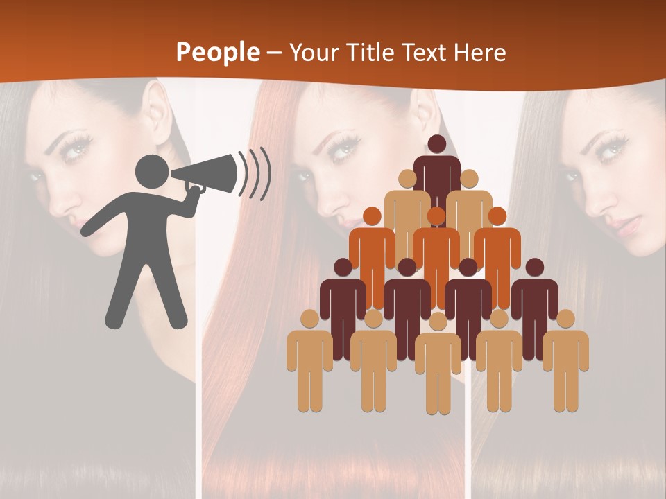 A Beautiful Woman With Long Hair Powerpoint Presentation PowerPoint Template