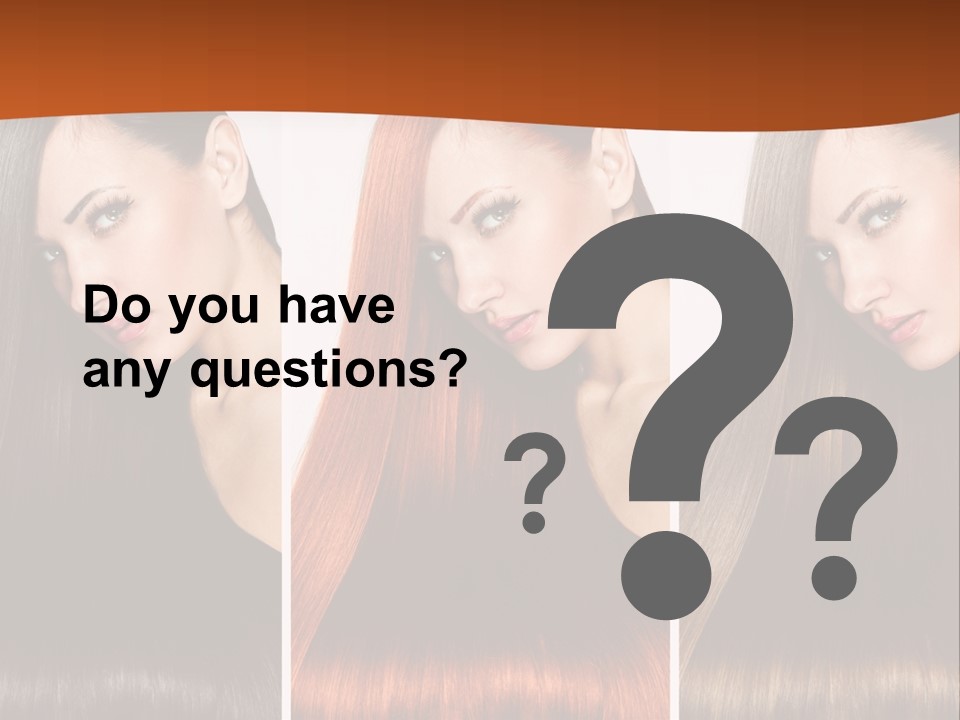 A Beautiful Woman With Long Hair Powerpoint Presentation PowerPoint Template