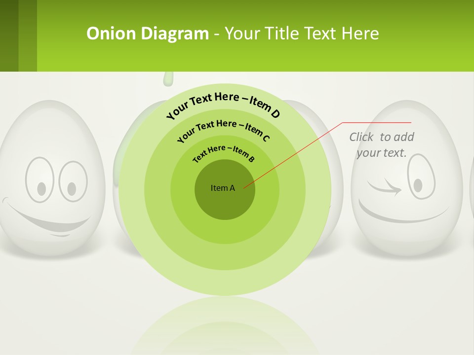 A Group Of Eggs With Faces Painted On Them PowerPoint Template