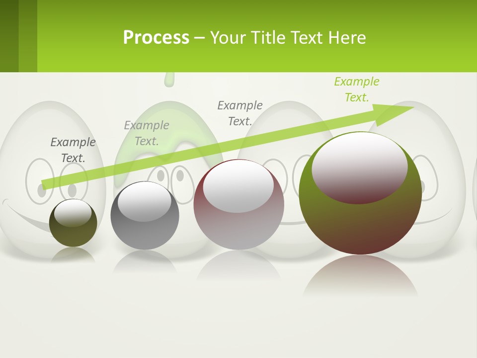 A Group Of Eggs With Faces Painted On Them PowerPoint Template
