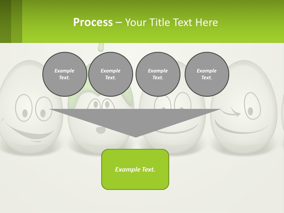 A Group Of Eggs With Faces Painted On Them PowerPoint Template