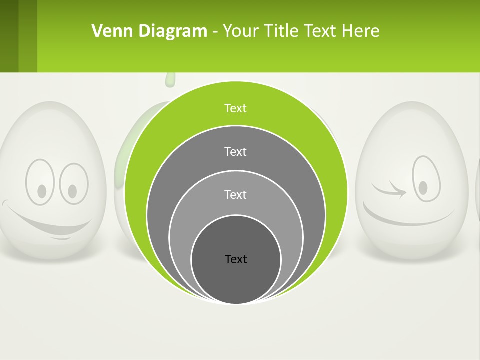 A Group Of Eggs With Faces Painted On Them PowerPoint Template
