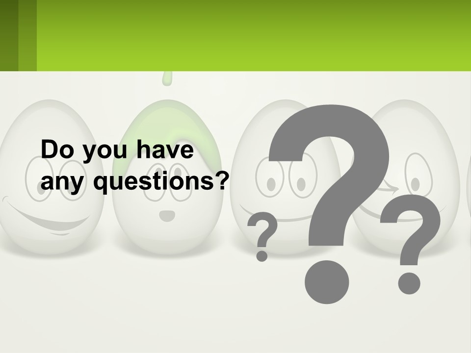 A Group Of Eggs With Faces Painted On Them PowerPoint Template