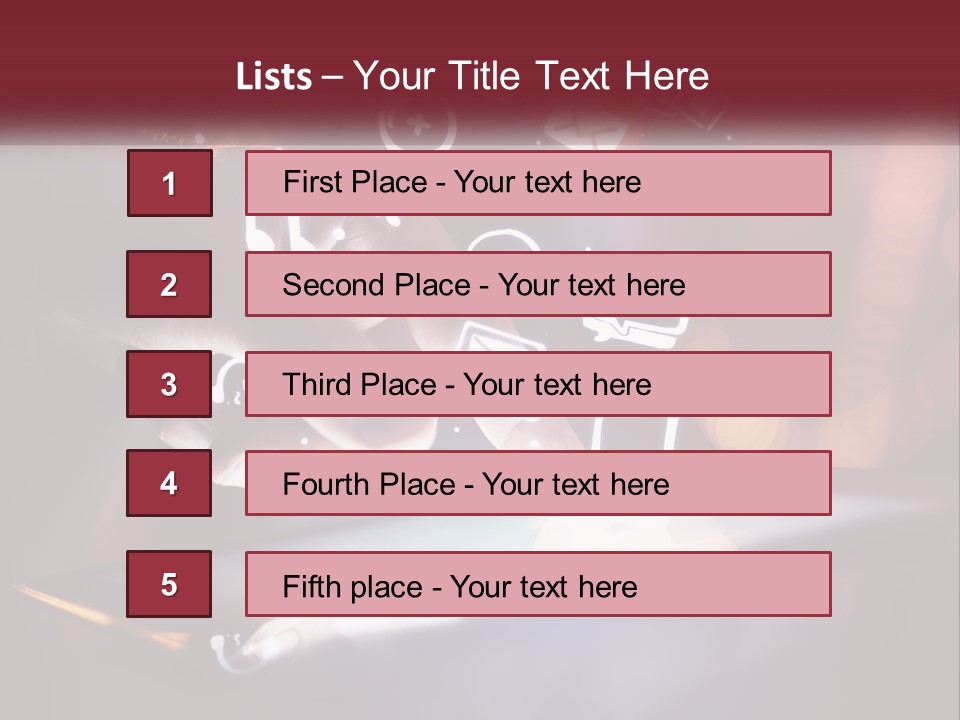 A Person Using A Tablet With Icons Coming Out Of It PowerPoint Template