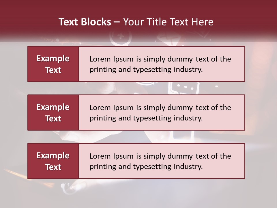 A Person Using A Tablet With Icons Coming Out Of It PowerPoint Template