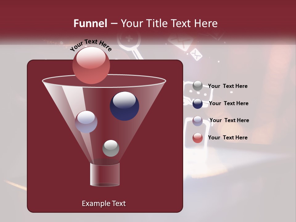 A Person Using A Tablet With Icons Coming Out Of It PowerPoint Template