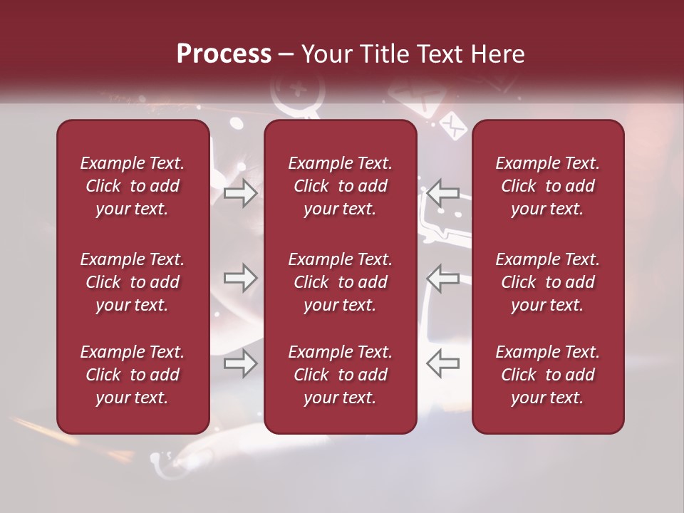 A Person Using A Tablet With Icons Coming Out Of It PowerPoint Template