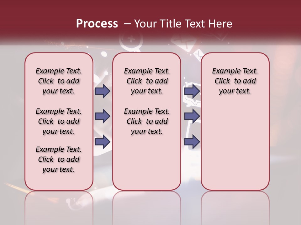A Person Using A Tablet With Icons Coming Out Of It PowerPoint Template