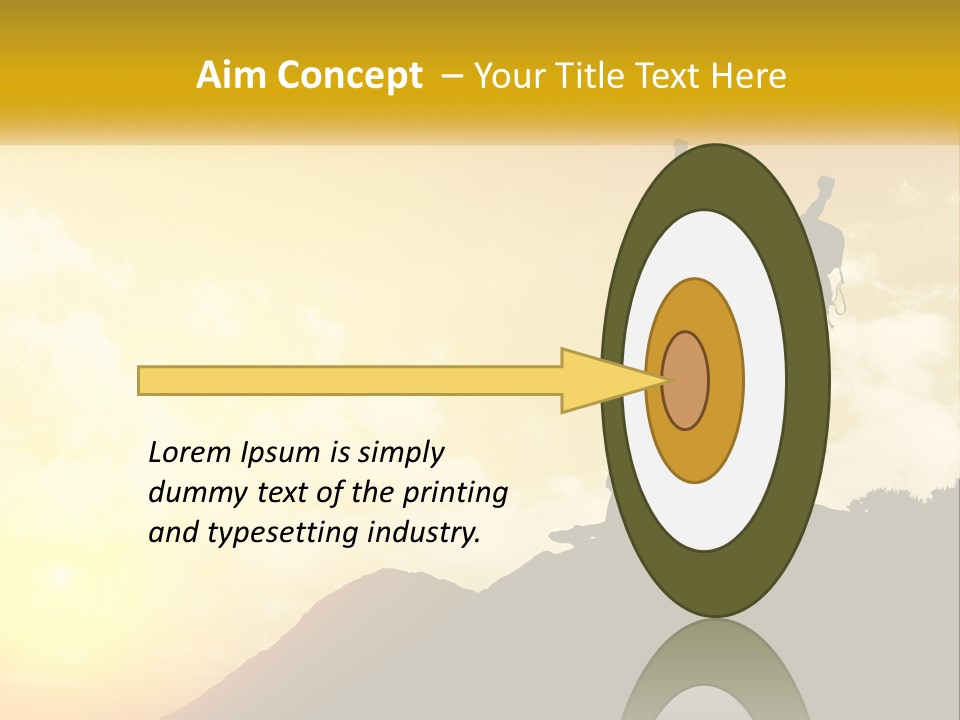 A Person On Top Of A Hill With A Backpack PowerPoint Template