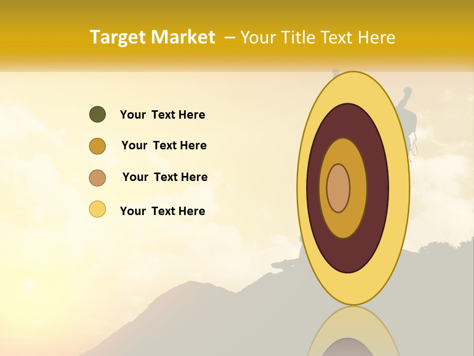 A Person On Top Of A Hill With A Backpack PowerPoint Template