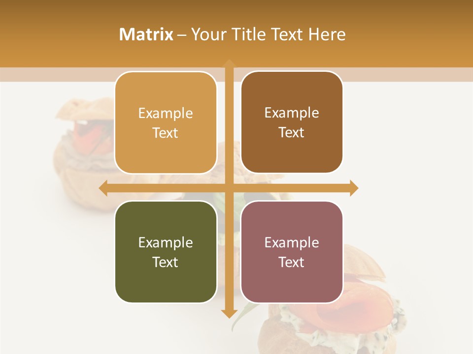 A Slider With A Sandwich On Top Of It PowerPoint Template