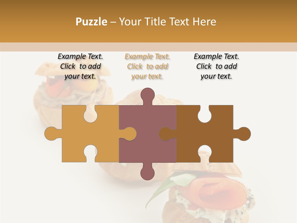 A Slider With A Sandwich On Top Of It PowerPoint Template