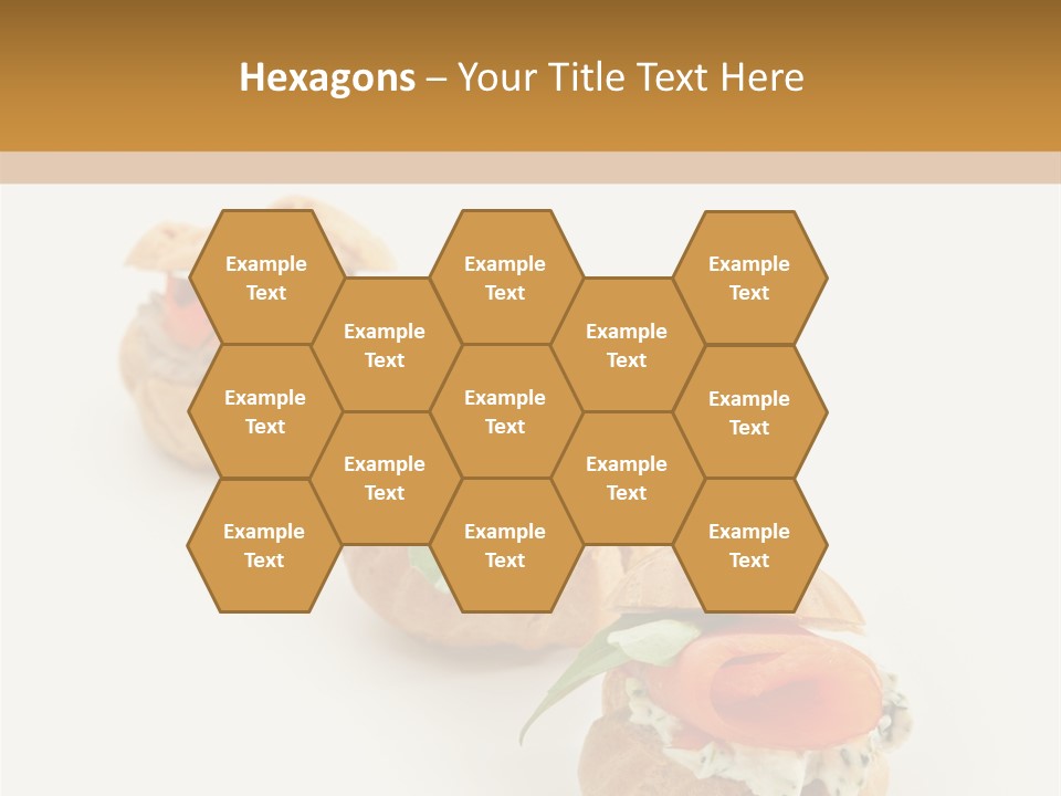 A Slider With A Sandwich On Top Of It PowerPoint Template