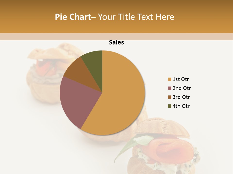 A Slider With A Sandwich On Top Of It PowerPoint Template