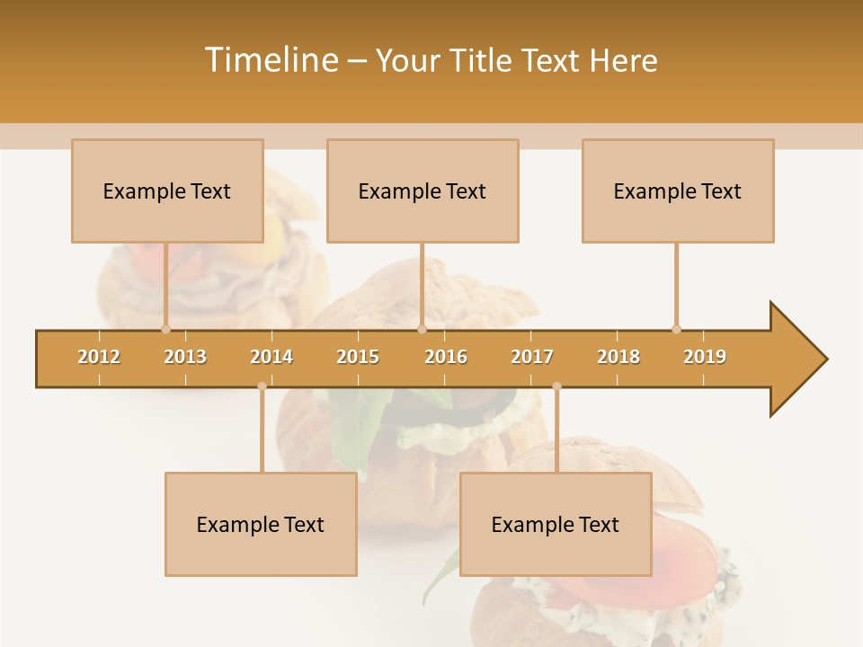 A Slider With A Sandwich On Top Of It PowerPoint Template
