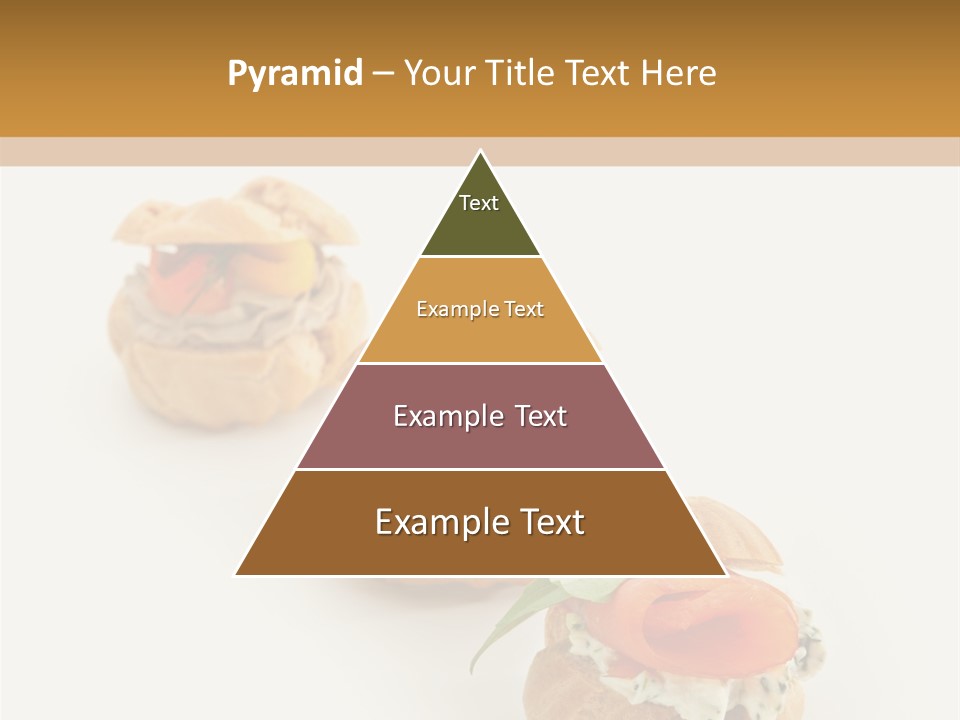 A Slider With A Sandwich On Top Of It PowerPoint Template