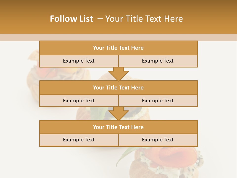 A Slider With A Sandwich On Top Of It PowerPoint Template