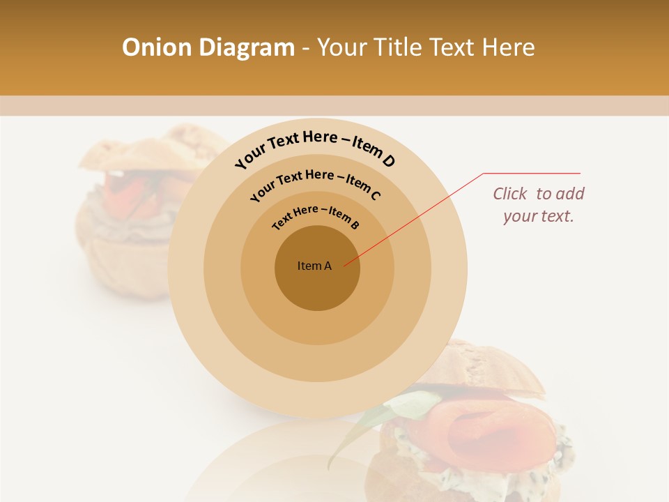 A Slider With A Sandwich On Top Of It PowerPoint Template