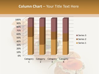 A Slider With A Sandwich On Top Of It PowerPoint Template
