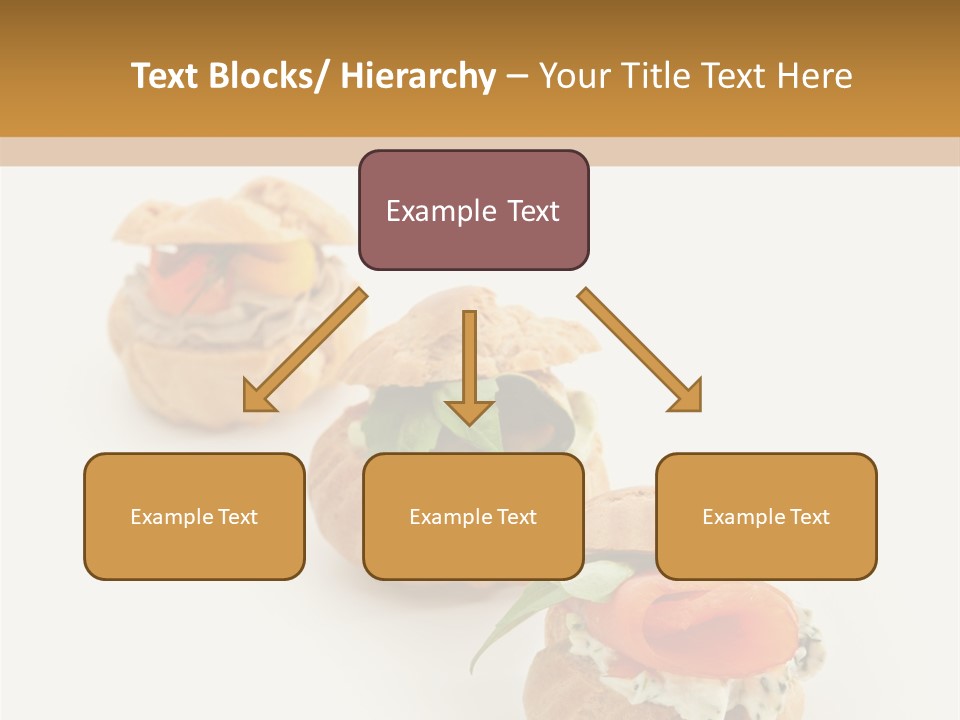 A Slider With A Sandwich On Top Of It PowerPoint Template