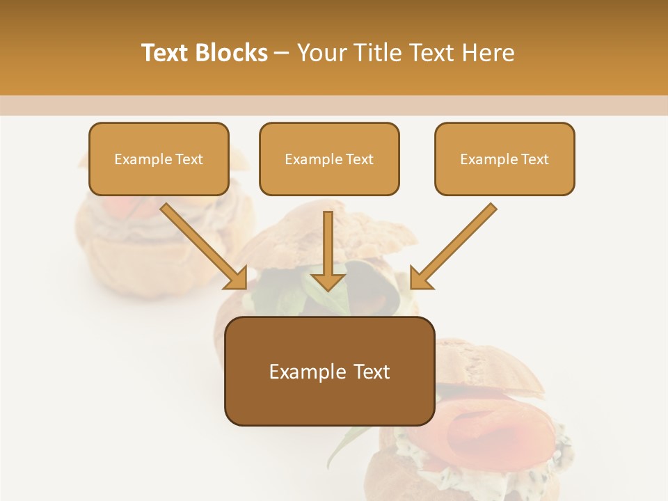 A Slider With A Sandwich On Top Of It PowerPoint Template