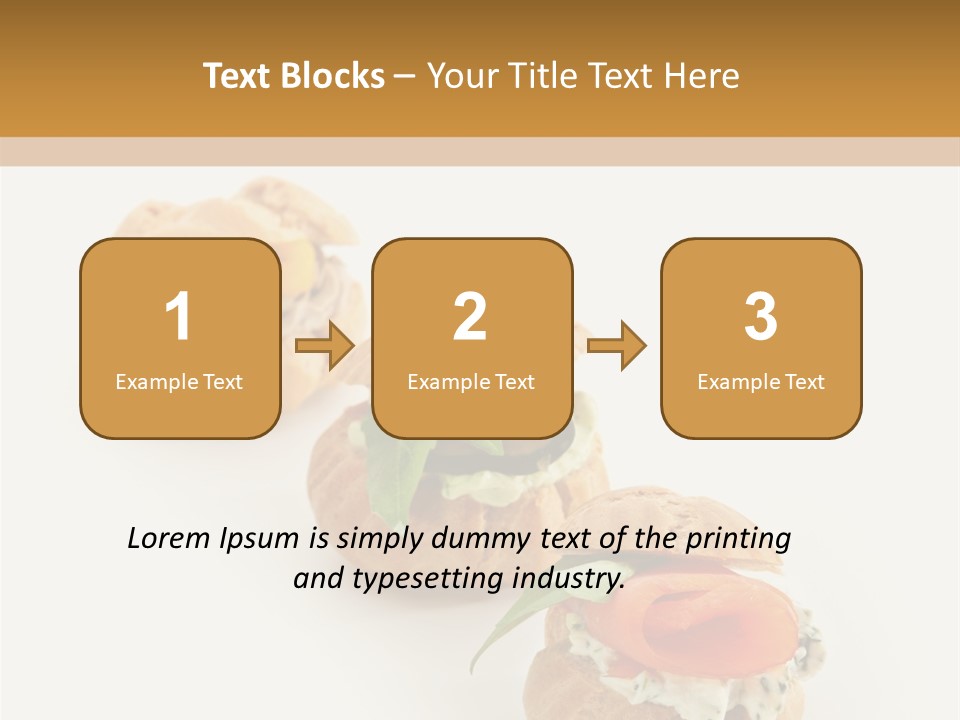A Slider With A Sandwich On Top Of It PowerPoint Template