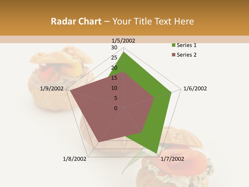 A Slider With A Sandwich On Top Of It PowerPoint Template