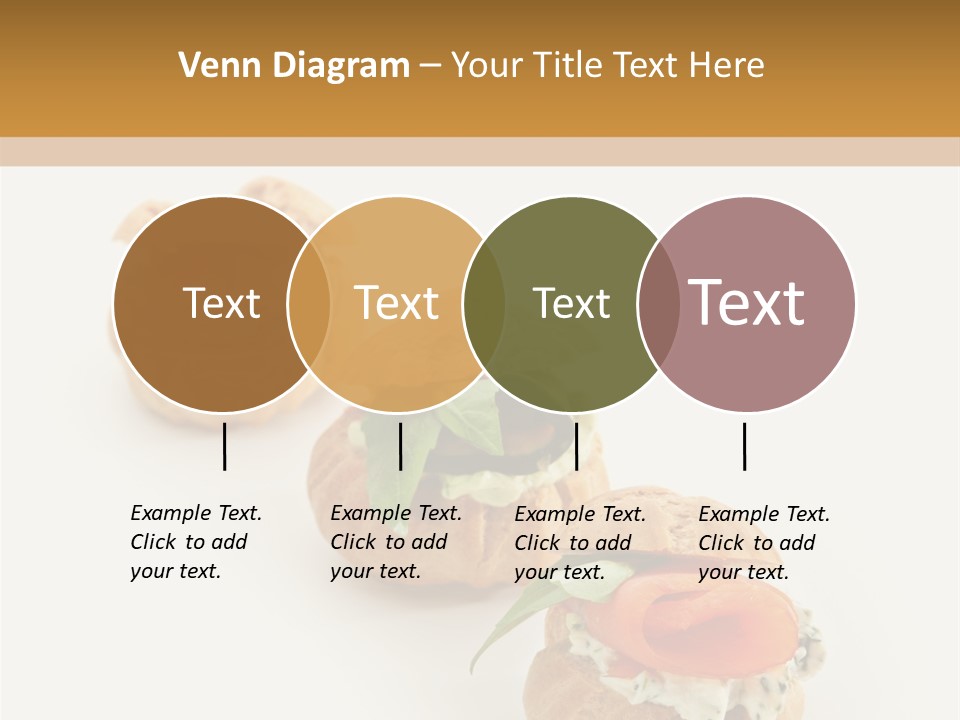 A Slider With A Sandwich On Top Of It PowerPoint Template