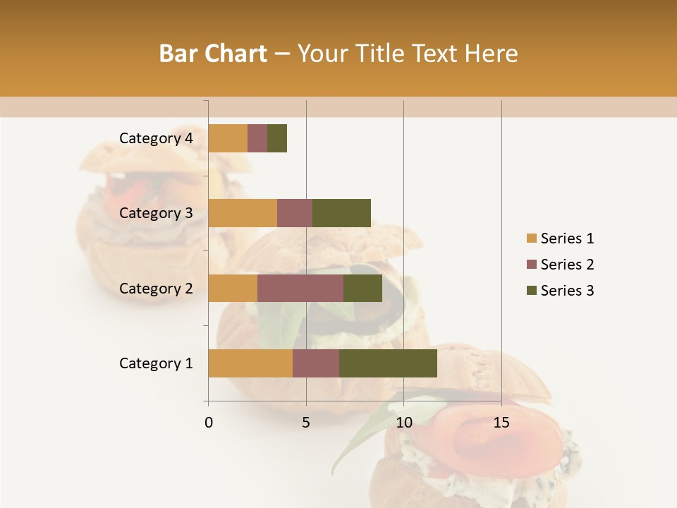 A Slider With A Sandwich On Top Of It PowerPoint Template