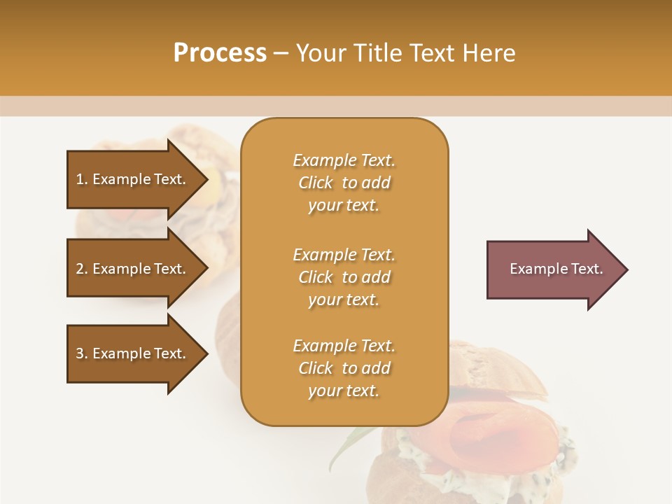 A Slider With A Sandwich On Top Of It PowerPoint Template