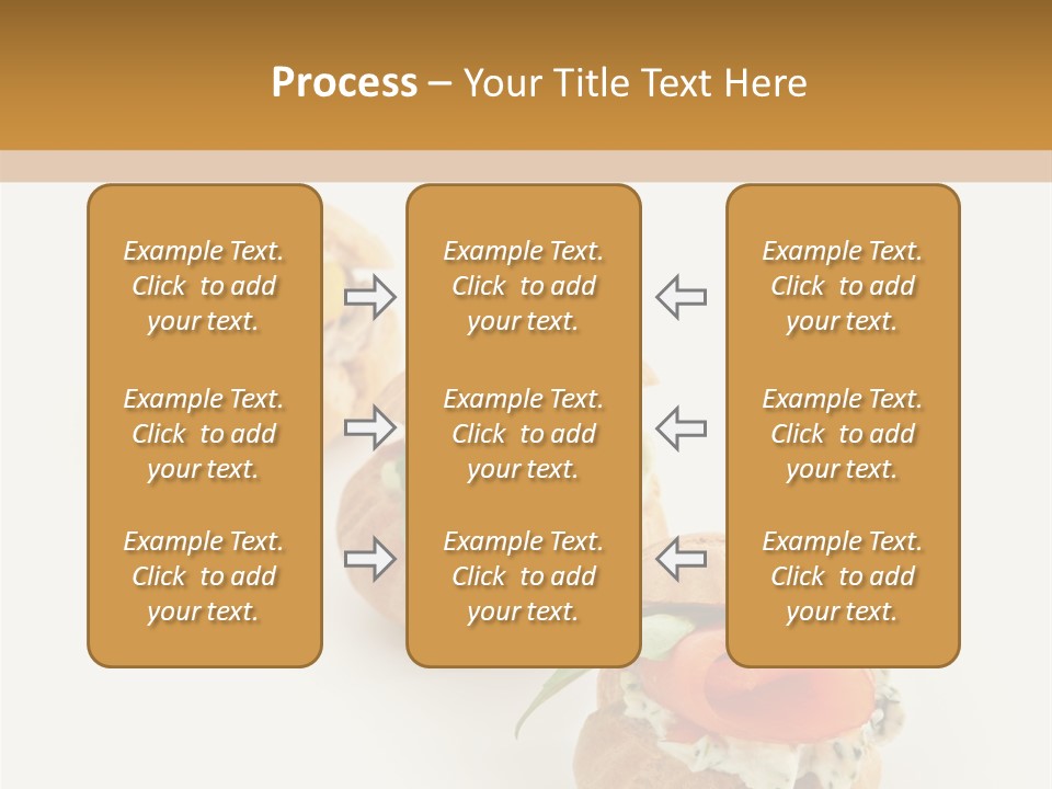 A Slider With A Sandwich On Top Of It PowerPoint Template