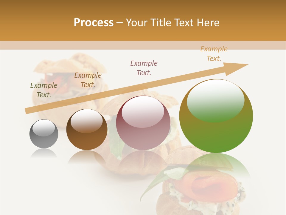 A Slider With A Sandwich On Top Of It PowerPoint Template