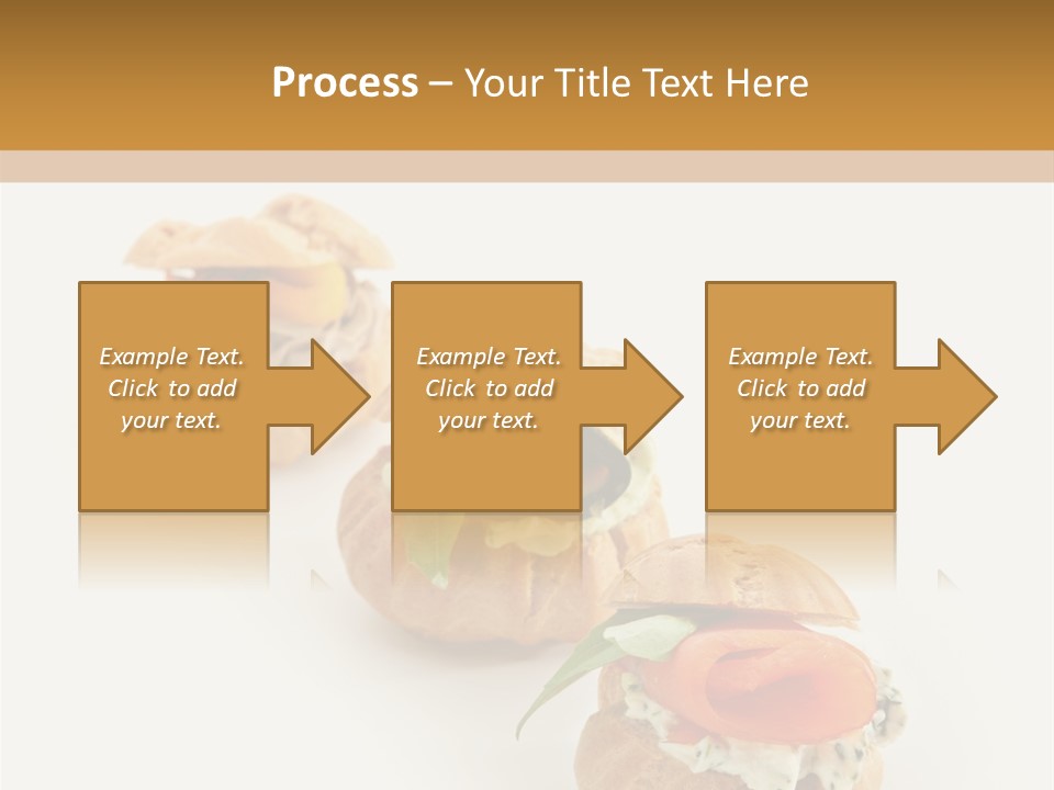 A Slider With A Sandwich On Top Of It PowerPoint Template