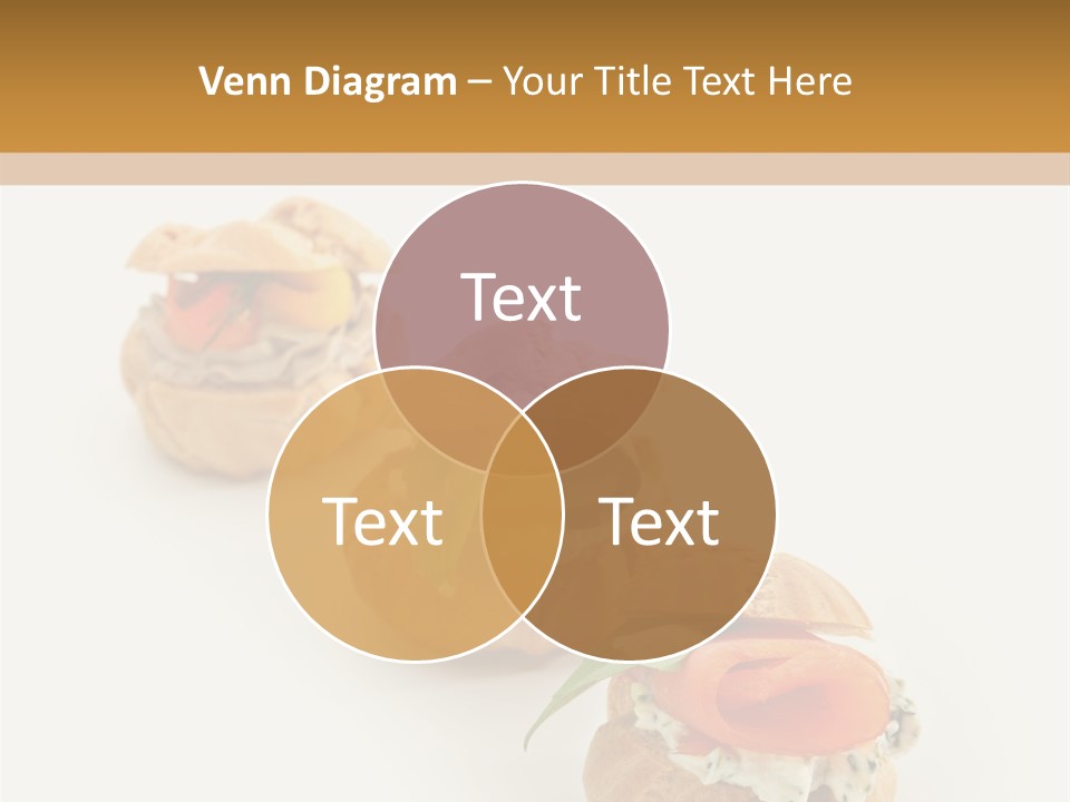 A Slider With A Sandwich On Top Of It PowerPoint Template
