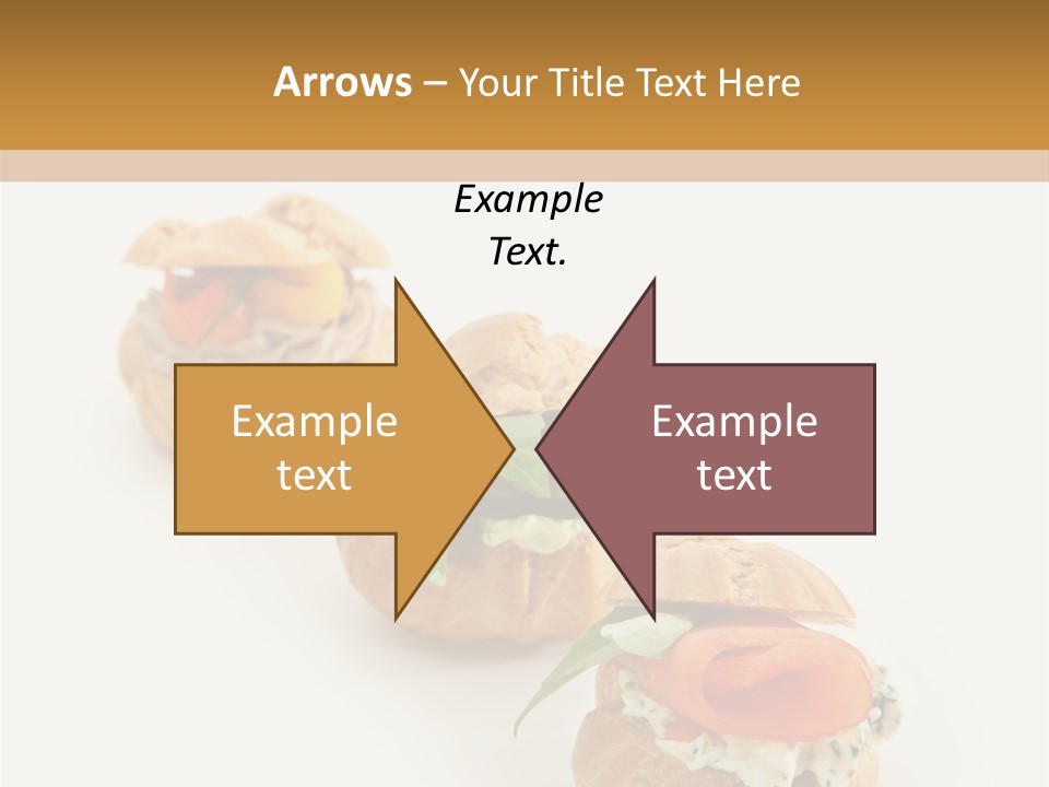 A Slider With A Sandwich On Top Of It PowerPoint Template