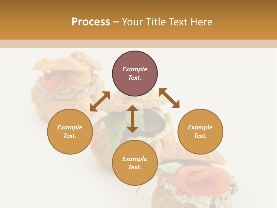 A Slider With A Sandwich On Top Of It PowerPoint Template