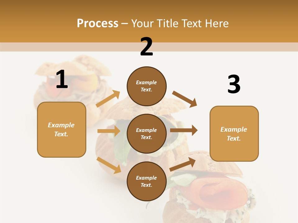 A Slider With A Sandwich On Top Of It PowerPoint Template