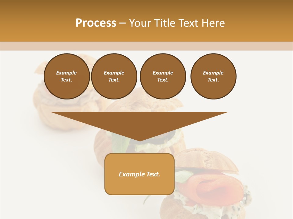 A Slider With A Sandwich On Top Of It PowerPoint Template