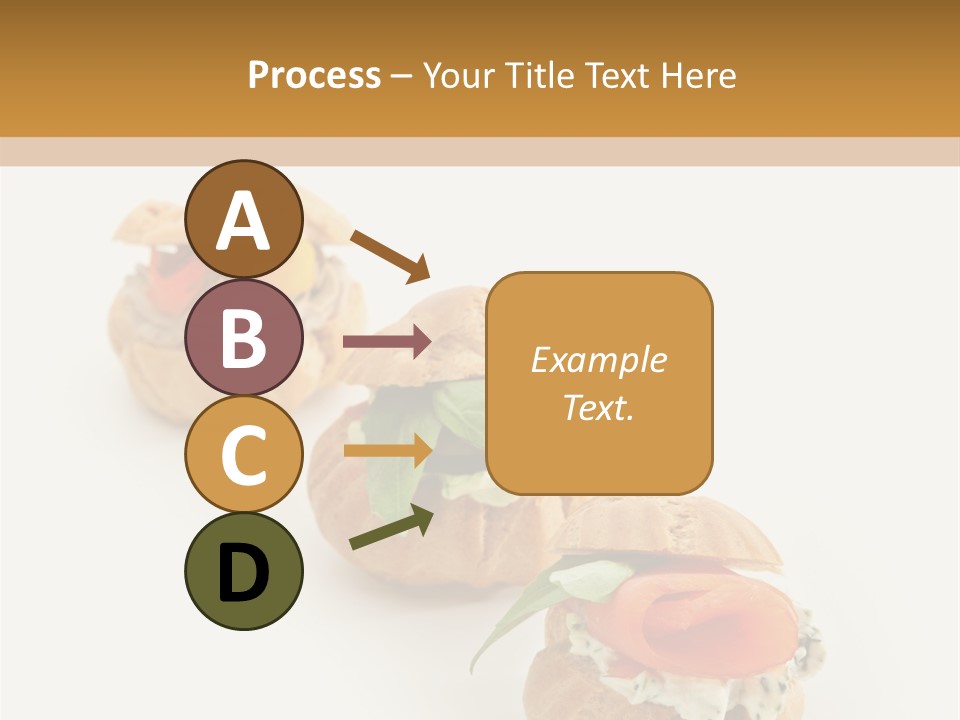 A Slider With A Sandwich On Top Of It PowerPoint Template