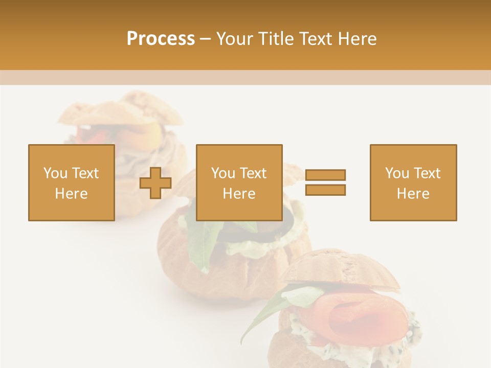 A Slider With A Sandwich On Top Of It PowerPoint Template