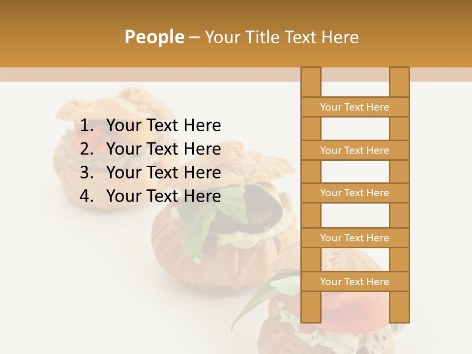A Slider With A Sandwich On Top Of It PowerPoint Template