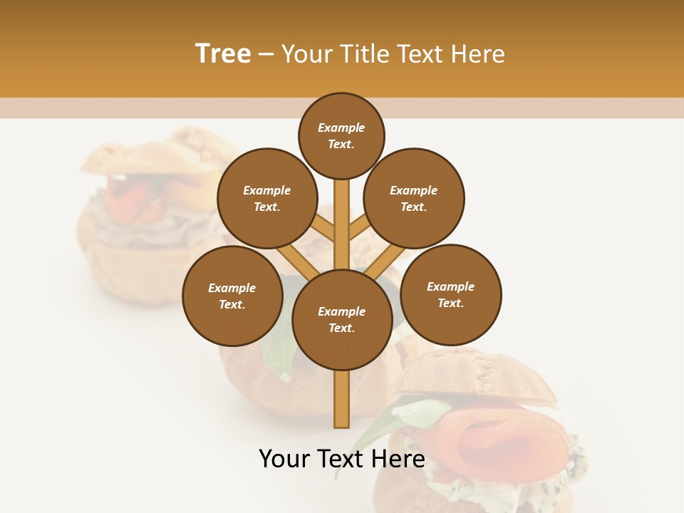 A Slider With A Sandwich On Top Of It PowerPoint Template