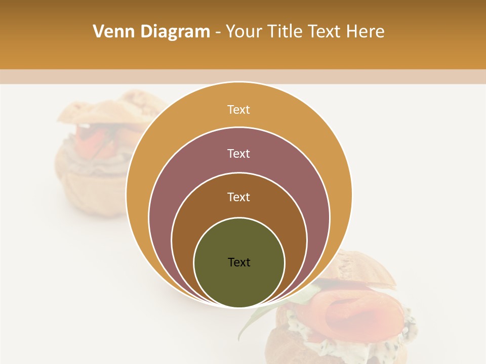 A Slider With A Sandwich On Top Of It PowerPoint Template