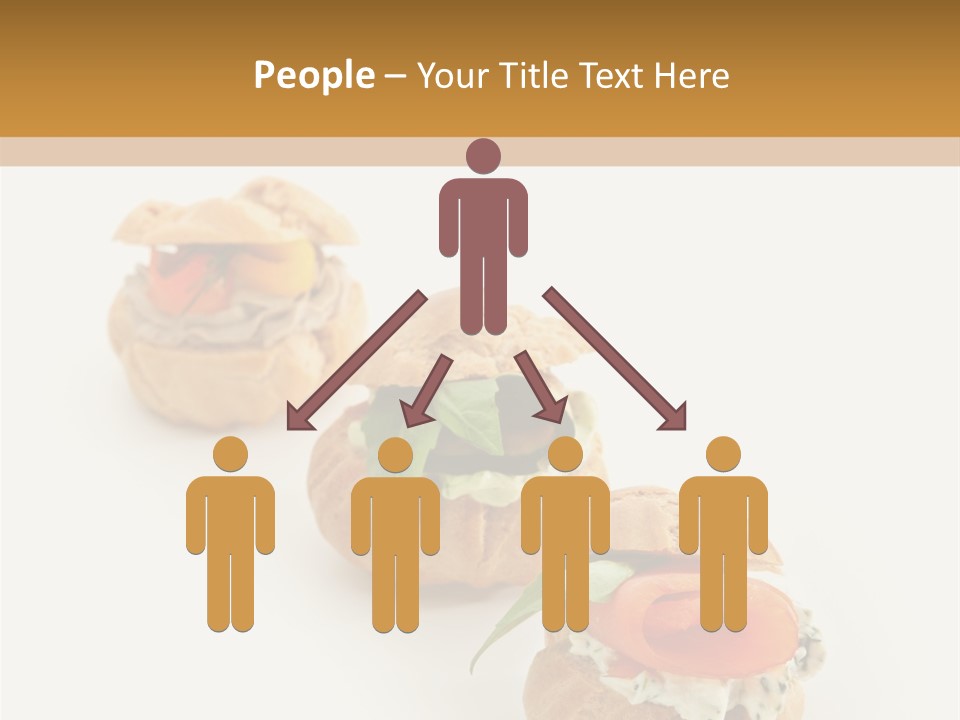 A Slider With A Sandwich On Top Of It PowerPoint Template
