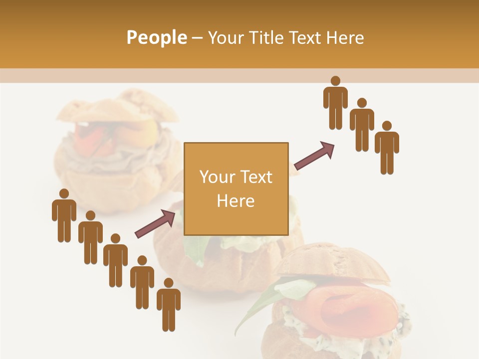 A Slider With A Sandwich On Top Of It PowerPoint Template
