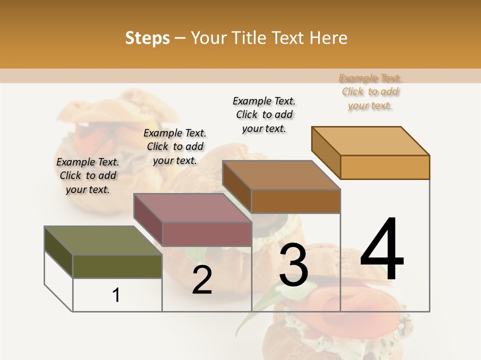 A Slider With A Sandwich On Top Of It PowerPoint Template