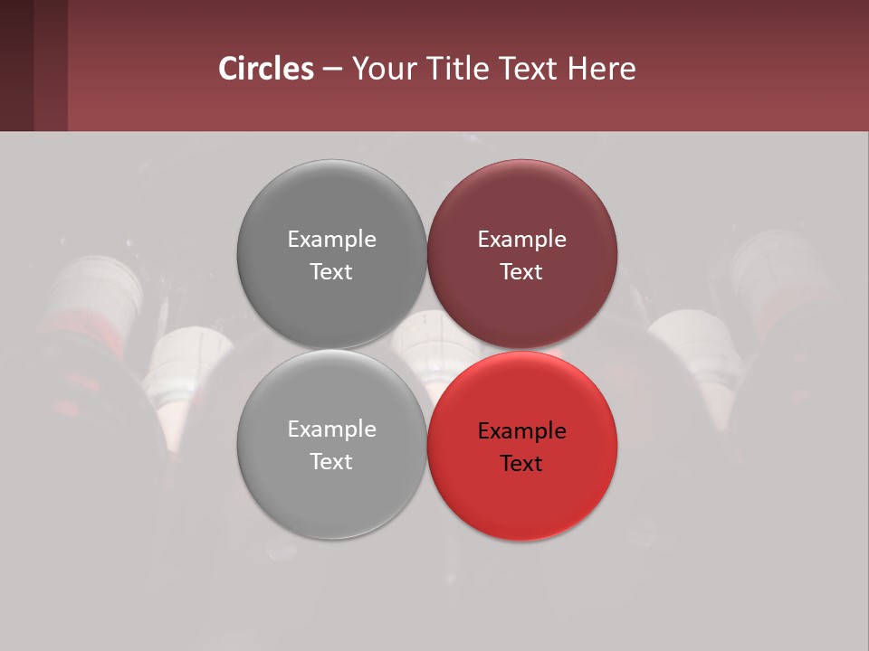 A Bunch Of Wine Bottles Sitting In A Row PowerPoint Template