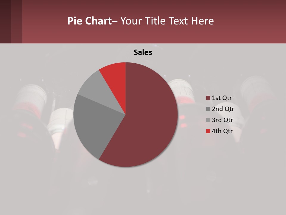 A Bunch Of Wine Bottles Sitting In A Row PowerPoint Template