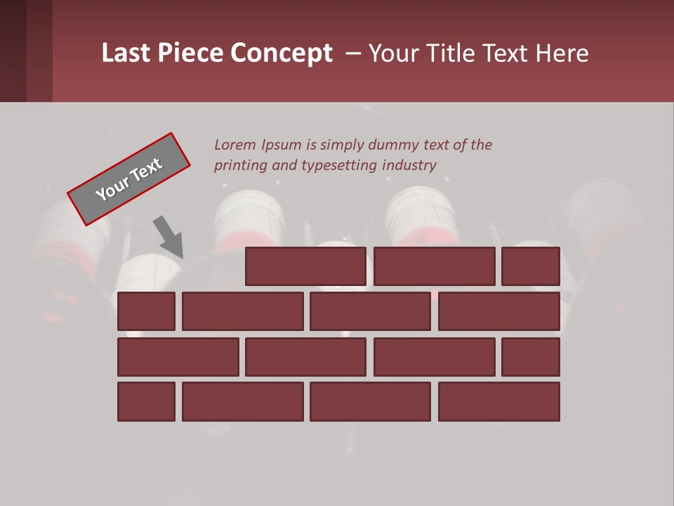 A Bunch Of Wine Bottles Sitting In A Row PowerPoint Template